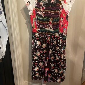 Chic Black and Red Women's Casual Dress